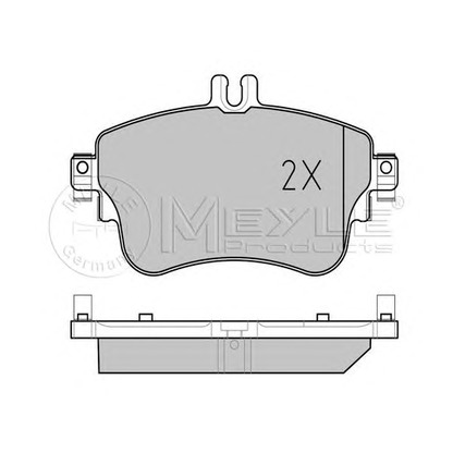 Photo Kit de plaquettes de frein, frein à disque MEYLE 0252532619PD