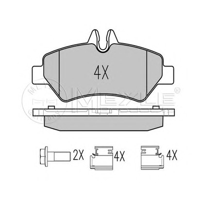 Photo Brake Pad Set, disc brake MEYLE 0252919019PD