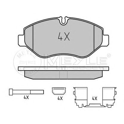 Photo Brake Pad Set, disc brake MEYLE 0252922920PD