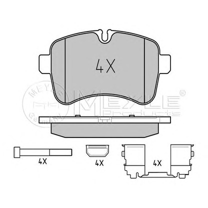 Photo Brake Pad Set, disc brake MEYLE 0252923221