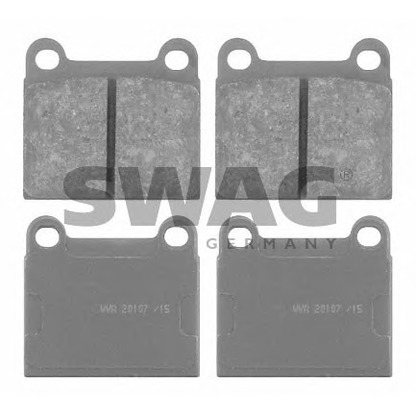Photo Brake Pad Set, disc brake SWAG 10916127