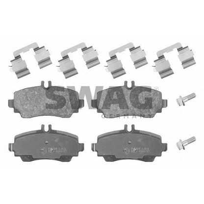 Photo Brake Pad Set, disc brake SWAG 10916374