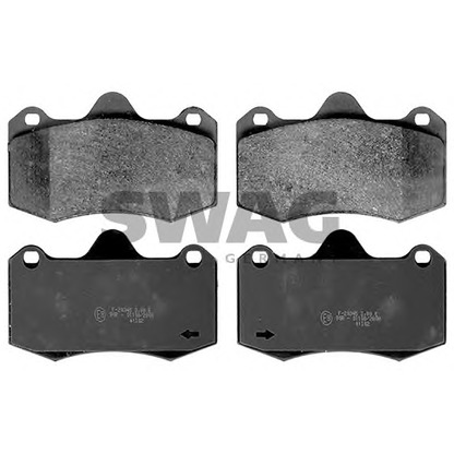 Photo Brake Pad Set, disc brake SWAG 30116207