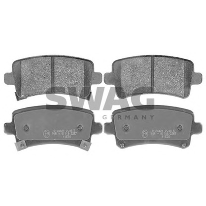 Photo Brake Pad Set, disc brake SWAG 40116147