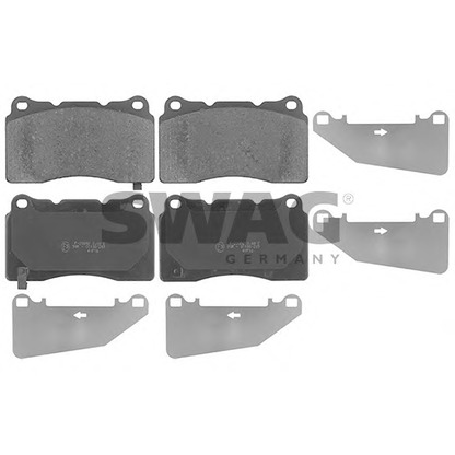 Photo Brake Pad Set, disc brake SWAG 40116151