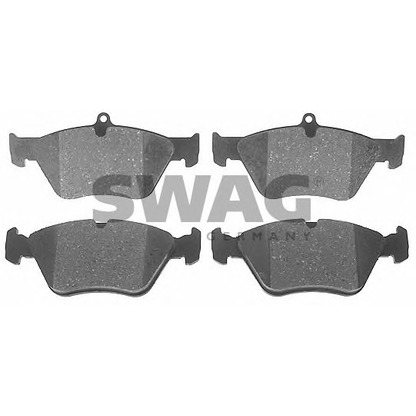 Photo Brake Pad Set, disc brake SWAG 40916234