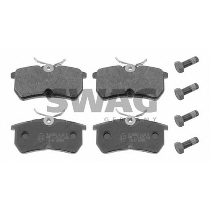 Photo Brake Pad Set, disc brake SWAG 50916167