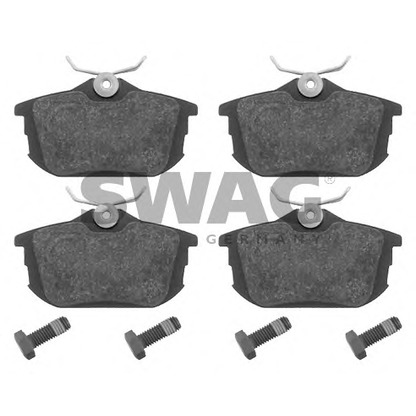 Photo Brake Pad Set, disc brake SWAG 55916207