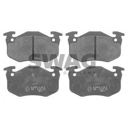 Photo Brake Pad Set, disc brake SWAG 62916222