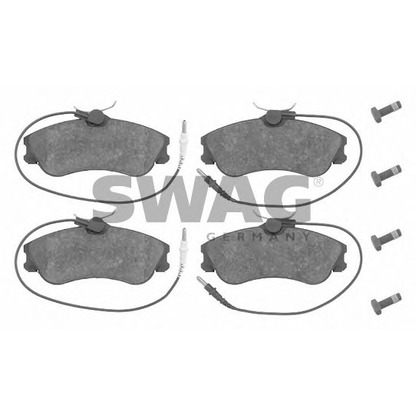 Photo Brake Pad Set, disc brake SWAG 62916237