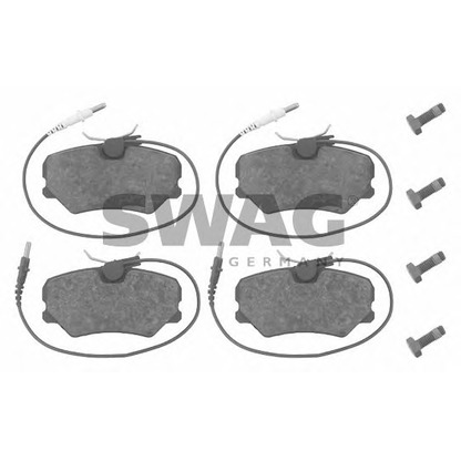 Photo Brake Pad Set, disc brake SWAG 62916258