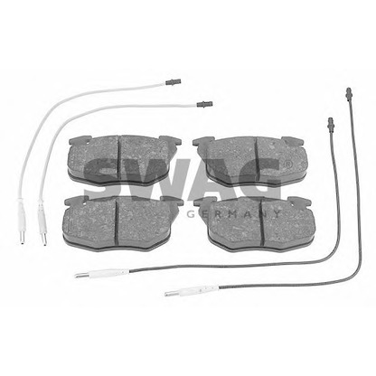 Photo Brake Pad Set, disc brake SWAG 62916291