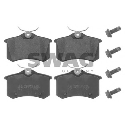 Photo Brake Pad Set, disc brake SWAG 62916834