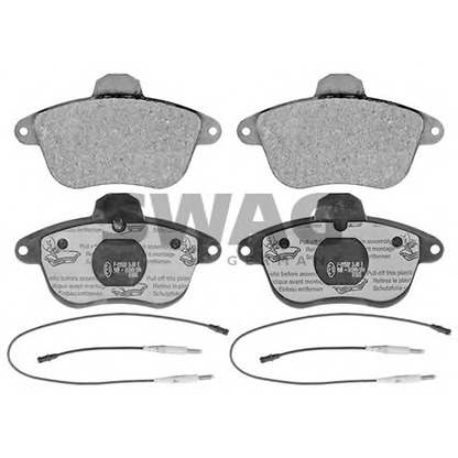 Photo Brake Pad Set, disc brake SWAG 64116038