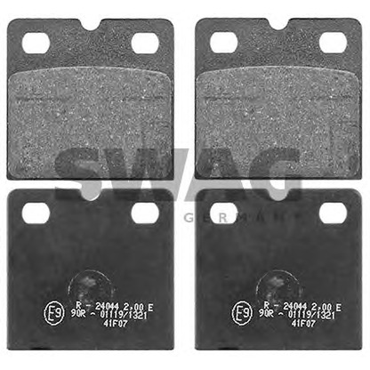 Photo Brake Pad Set, disc brake SWAG 99116087