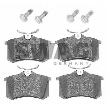 Photo Brake Pad Set, disc brake SWAG 99990009