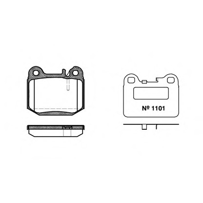 Photo Brake Pad Set, disc brake ROADHOUSE 201440