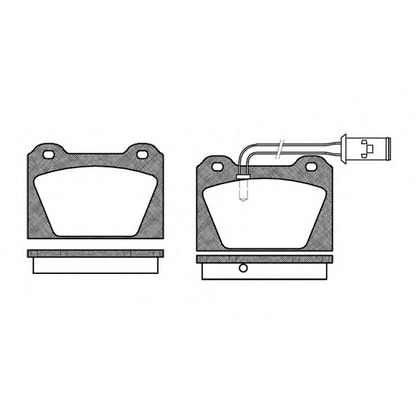 Photo Kit de plaquettes de frein, frein à disque ROADHOUSE 212302