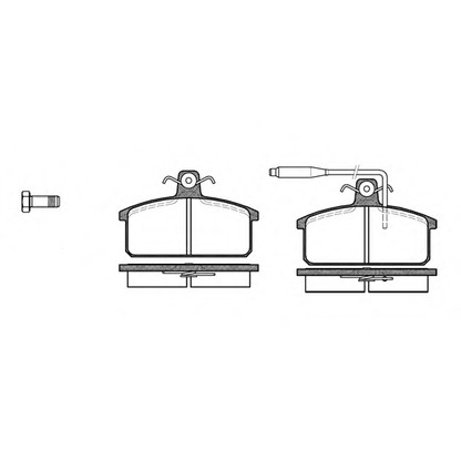 Photo Kit de plaquettes de frein, frein à disque ROADHOUSE 212802