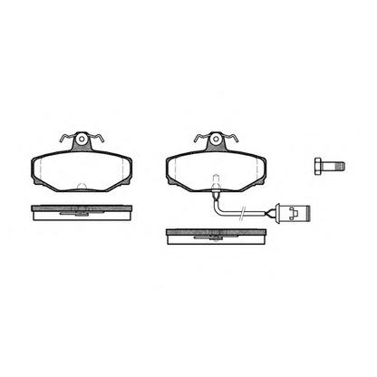 Photo Kit de plaquettes de frein, frein à disque ROADHOUSE 230402