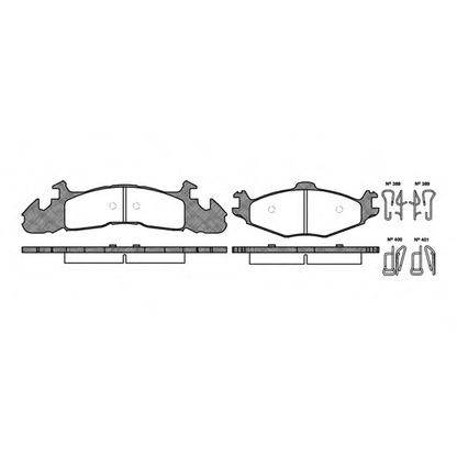 Photo Kit de plaquettes de frein, frein à disque ROADHOUSE 252400