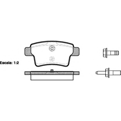 Photo Brake Pad Set, disc brake ROADHOUSE 2124100