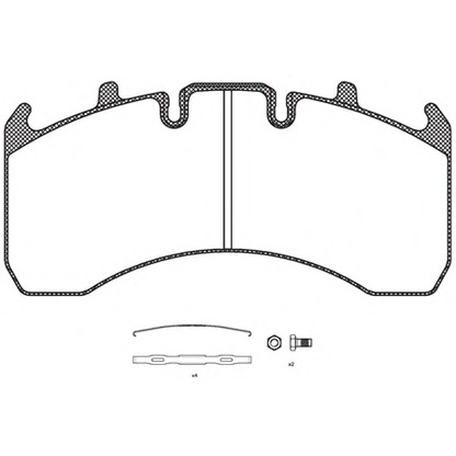 Photo Brake Pad Set, disc brake ROADHOUSE JSX2115600