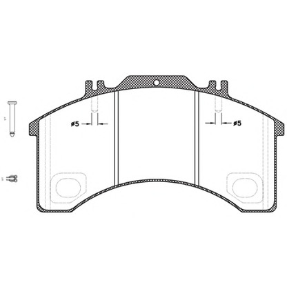 Photo Kit de plaquettes de frein, frein à disque ROADHOUSE JSX249730