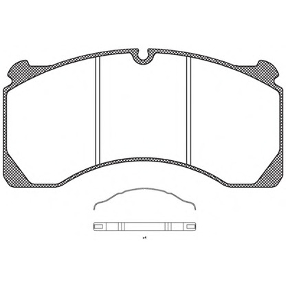 Photo Kit de plaquettes de frein, frein à disque ROADHOUSE JSX284700