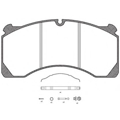 Photo Brake Pad Set, disc brake ROADHOUSE JSX284780