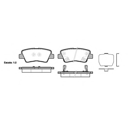 Photo Brake Pad Set, disc brake ROADHOUSE 2136202