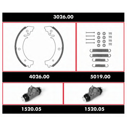 Photo Brake Shoe Set ROADHOUSE 302600