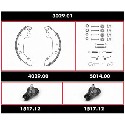 Photo Brake Shoe Set ROADHOUSE 302901