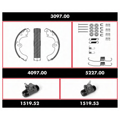 Photo Brake Shoe Set ROADHOUSE 309700