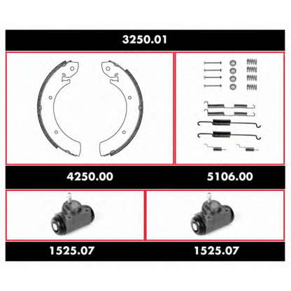 Foto Kit ganasce freno ROADHOUSE 325001