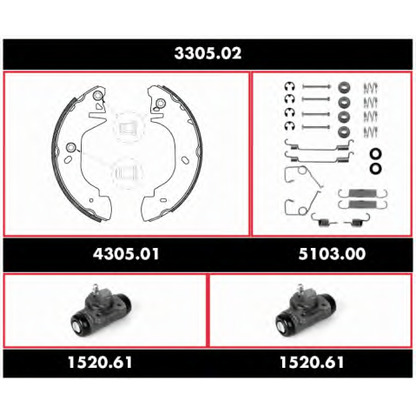 Photo Brake Shoe Set ROADHOUSE 330502