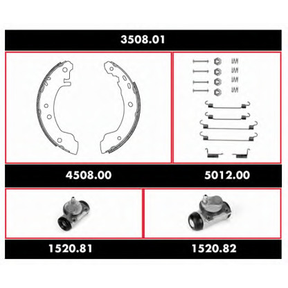 Photo Brake Shoe Set ROADHOUSE 350801