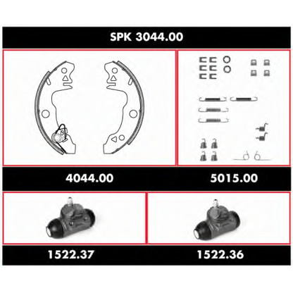 Photo Brake Shoe Set ROADHOUSE SPK304400