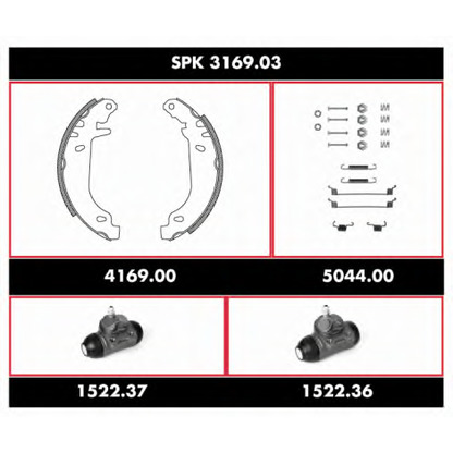 Photo Brake Shoe Set ROADHOUSE SPK316903