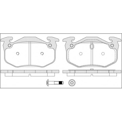 Photo Kit de plaquettes de frein, frein à disque ROADHOUSE 214470