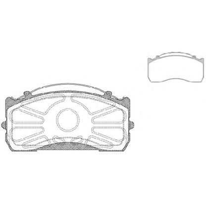 Photo Brake Pad Set, disc brake ROADHOUSE JSX281500