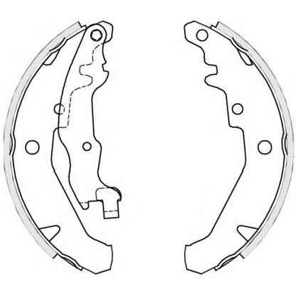 Photo Brake Shoe Set ROADHOUSE 413901