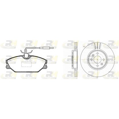 Photo Brake Pad Set, disc brake ROADHOUSE 820803