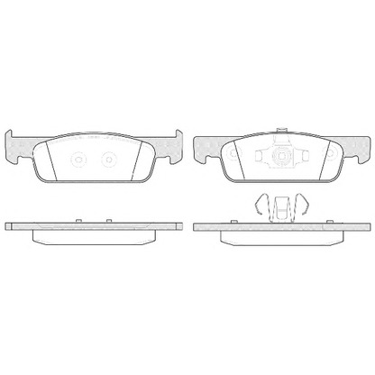 Photo Brake Pad Set, disc brake ROADHOUSE 2154000