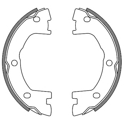 Photo Brake Shoe Set, parking brake ROADHOUSE 464000