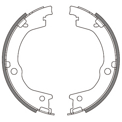 Photo Brake Shoe Set, parking brake ROADHOUSE 464400