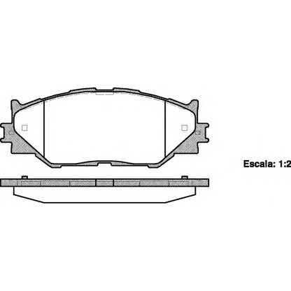 Photo Brake Pad Set, disc brake REMSA 120100