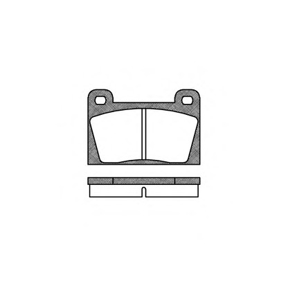 Photo Brake Pad Set, disc brake REMSA 001810