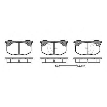 Photo Kit de plaquettes de frein, frein à disque REMSA 002902