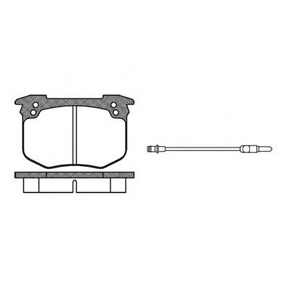 Photo Brake Pad Set, disc brake REMSA 003002